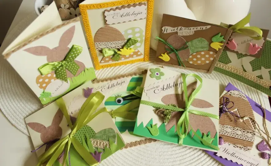 Wielkanoc EKO: Kartki z recyklingu. Proste DIY, piękny efekt!